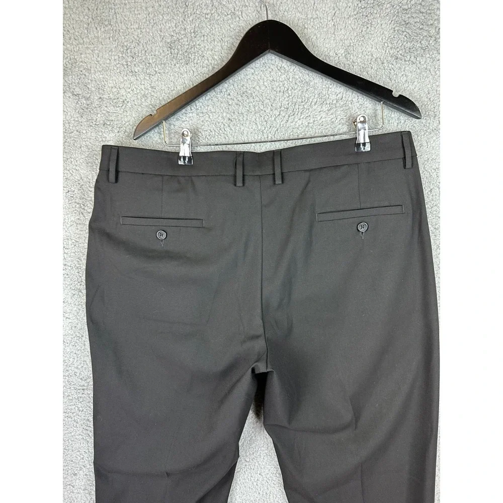 Haggar‎ Pants Men's 38X30 Black Superflex Waistband Ultimate Travel Pants New